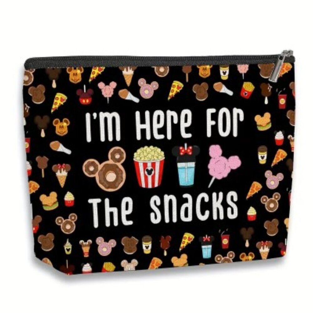 NEW! Disney Parks Snacks Makeup Bag Toiletry Bag Cosmetics
